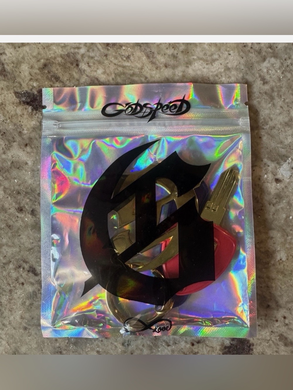 GOD SPEED Keychain - Picture 3 of 3